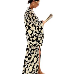 DE BORA Black Swan Kaftan Set