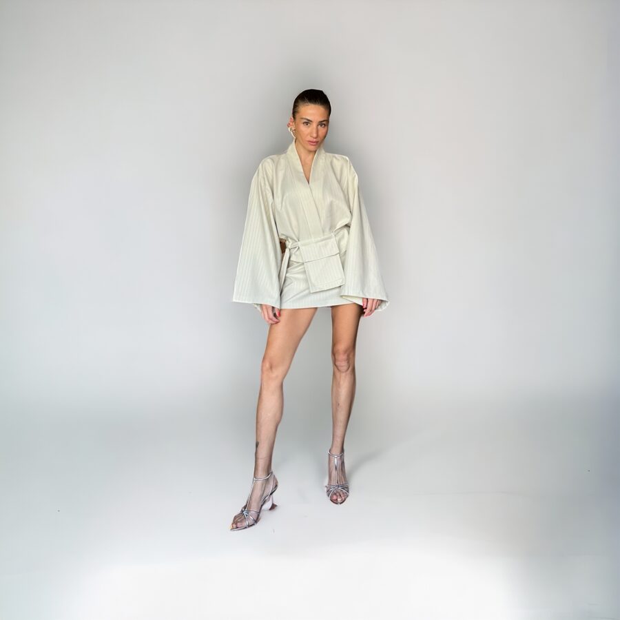 NACRES skirt & kimono set