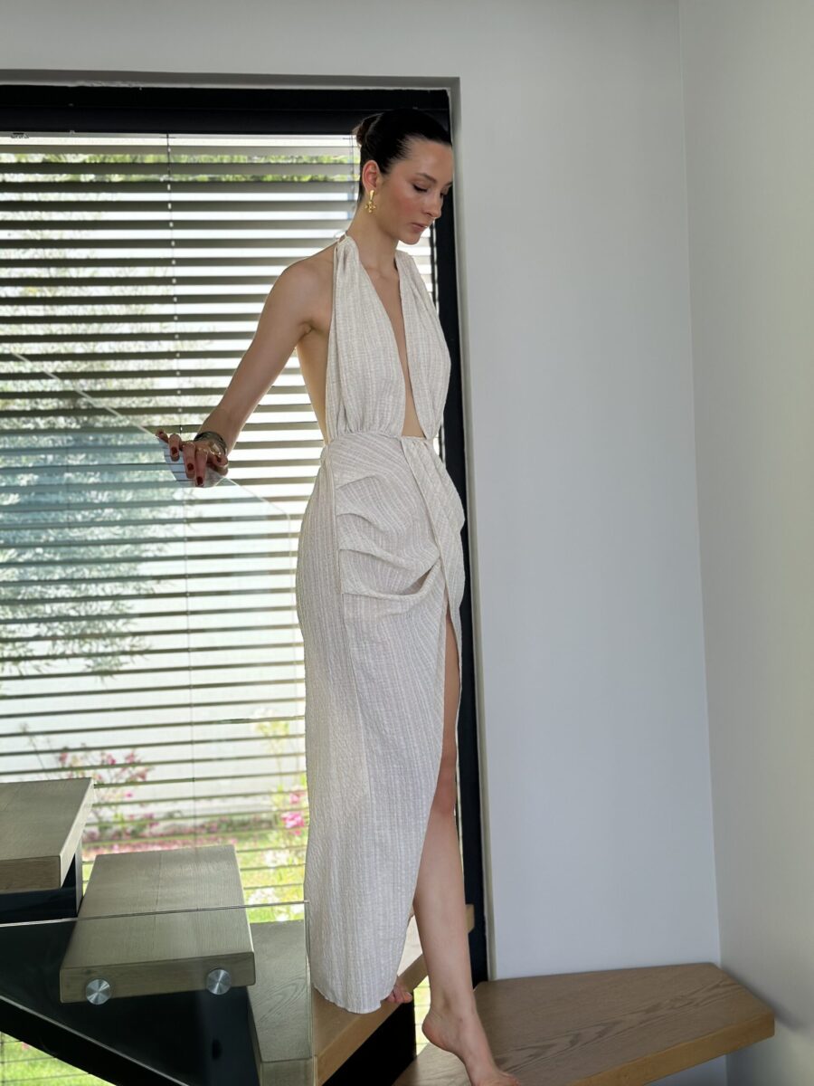 Flat White Dress