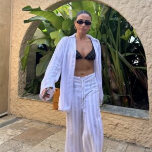 White kali pant set