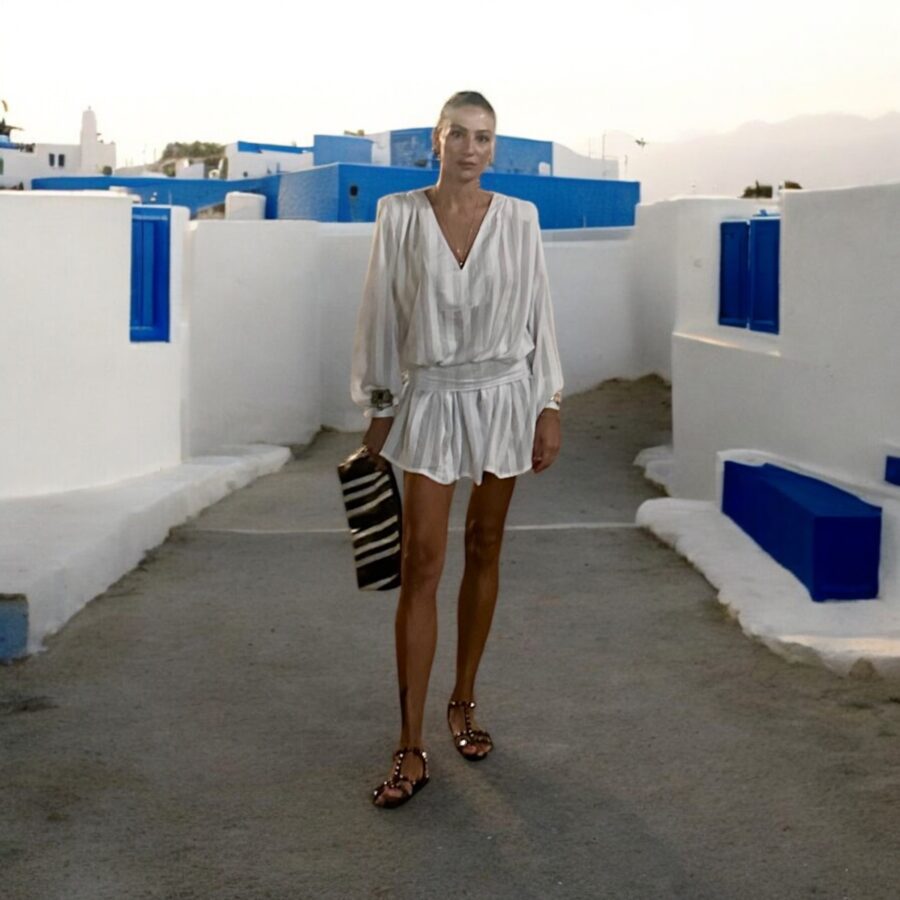 White kali dress