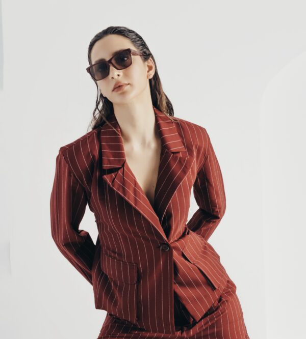 Burgundy Jacket - Görsel 3