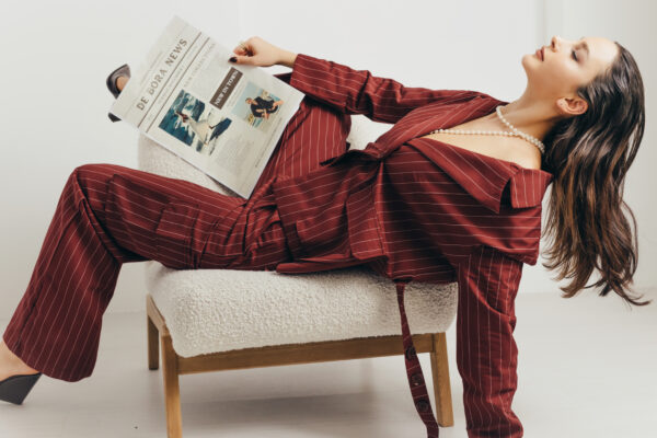 Burgundy Pant - Görsel 3