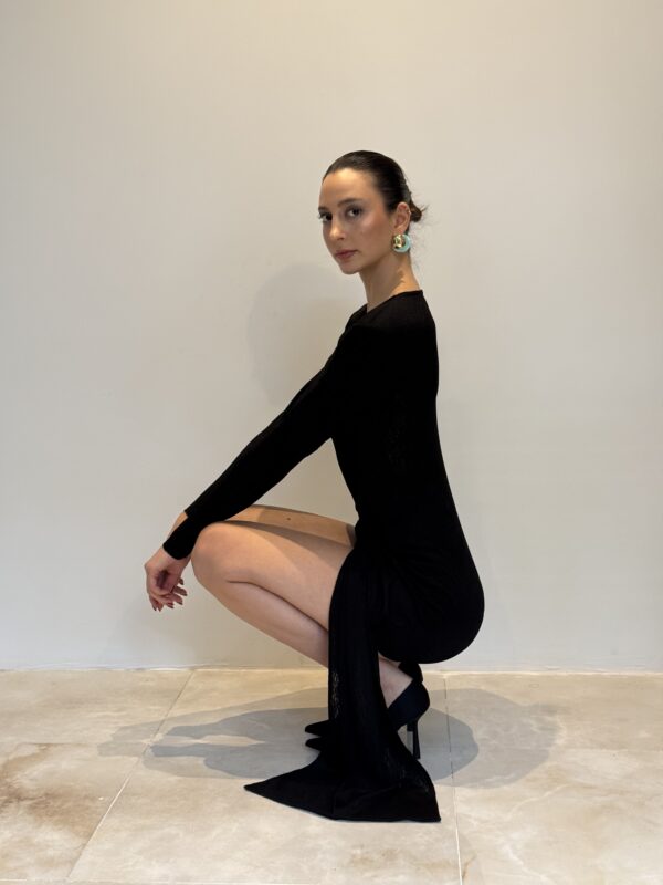 Pearly Black Dress - Görsel 2