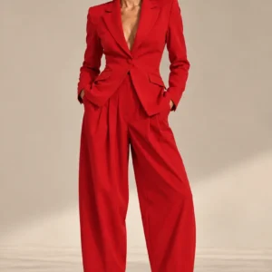 ROJA TROUSERS — RED