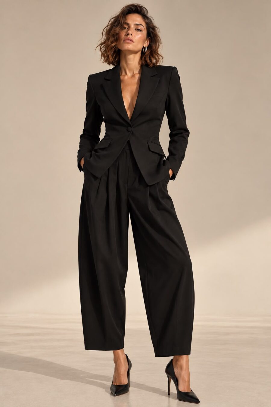 ROJA BLAZER — BLACK