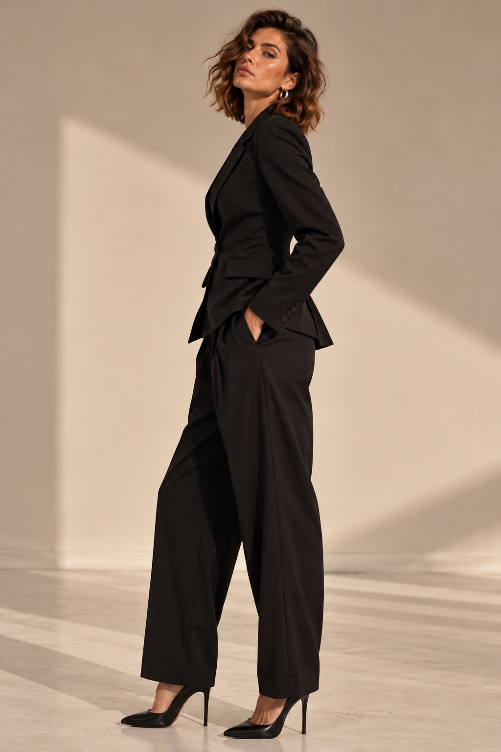 ROJA TROUSERS — BLACK - Görsel 4